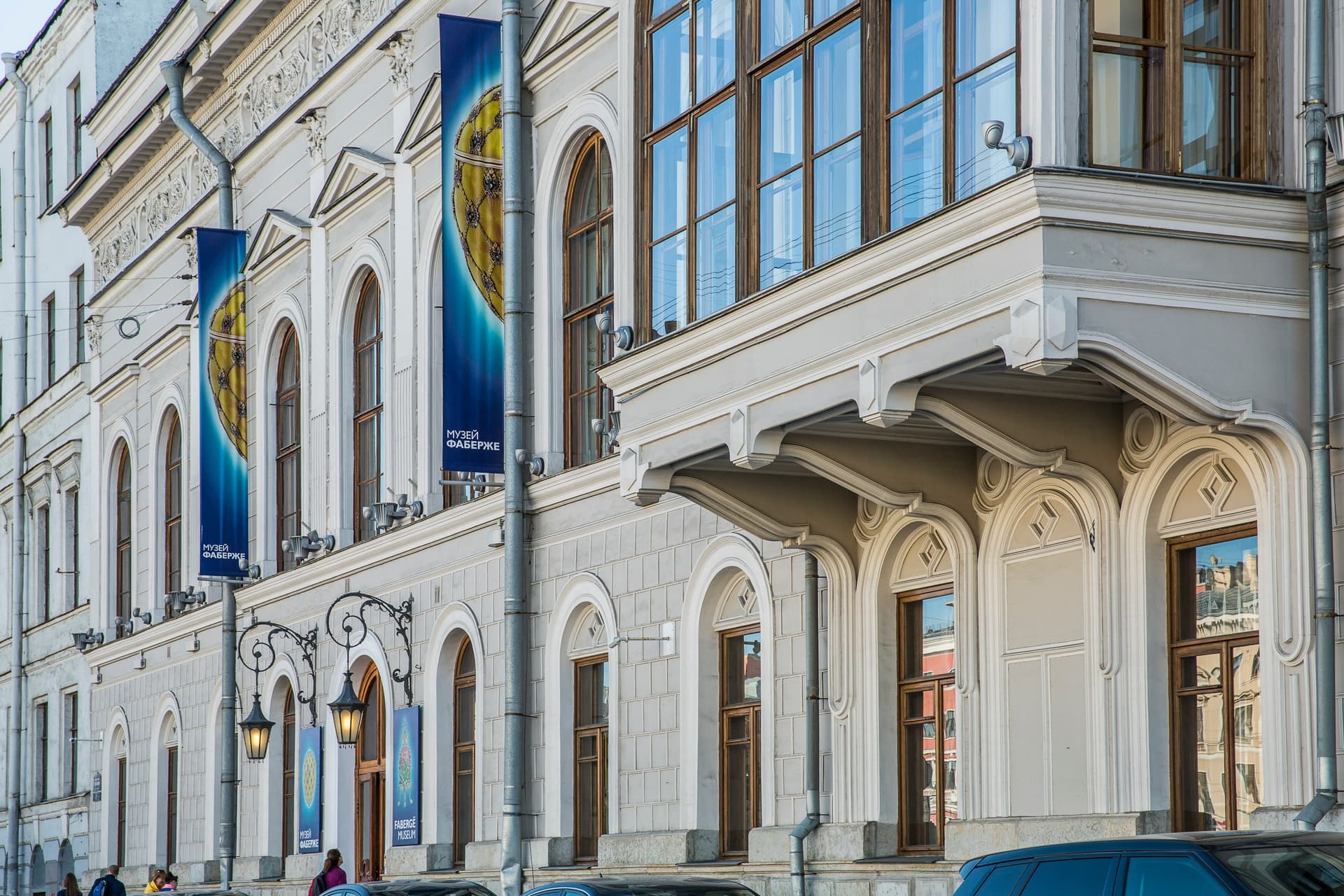Фасад Шуваловского дворца на Фонтанке, где работает Музей Фаберже