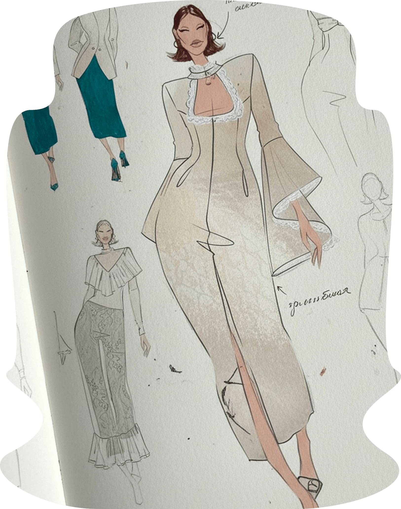 Дизайн - 01 этап создания одежды POCHE