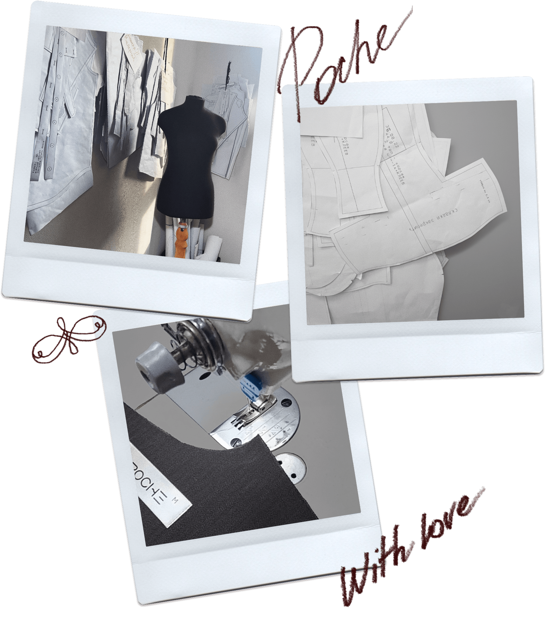 Процесс создания одежды в московской мастерской POCHE