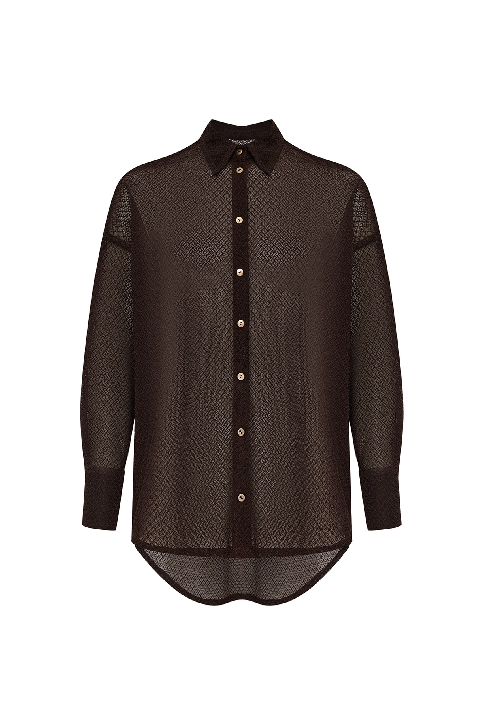 Рубашка «Базиликата» из фактурной ткани