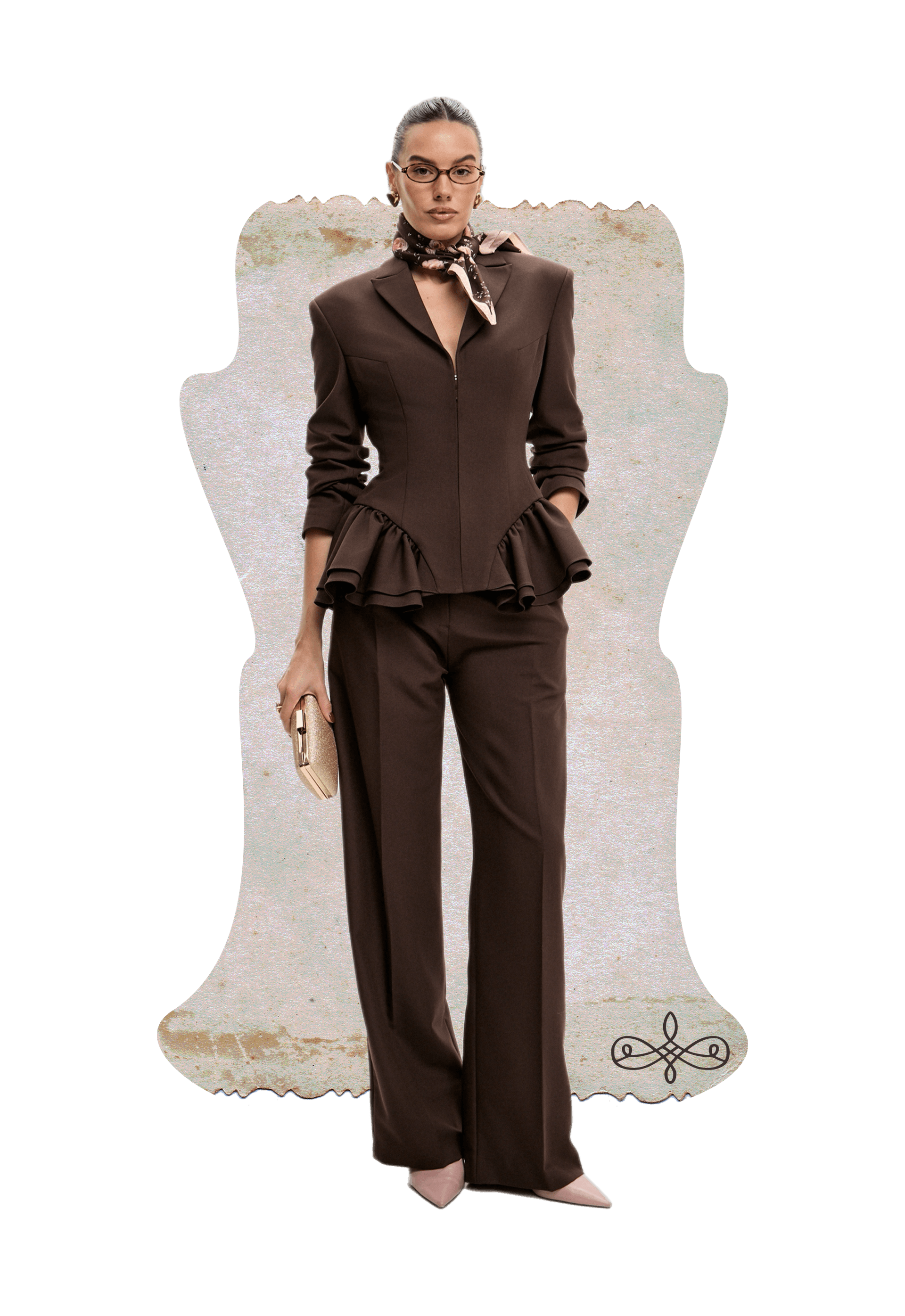 Шоколадный жакет с баской «Франчакорта»